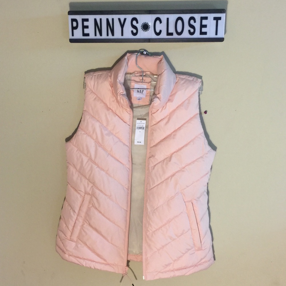 Gap pink puffer vest